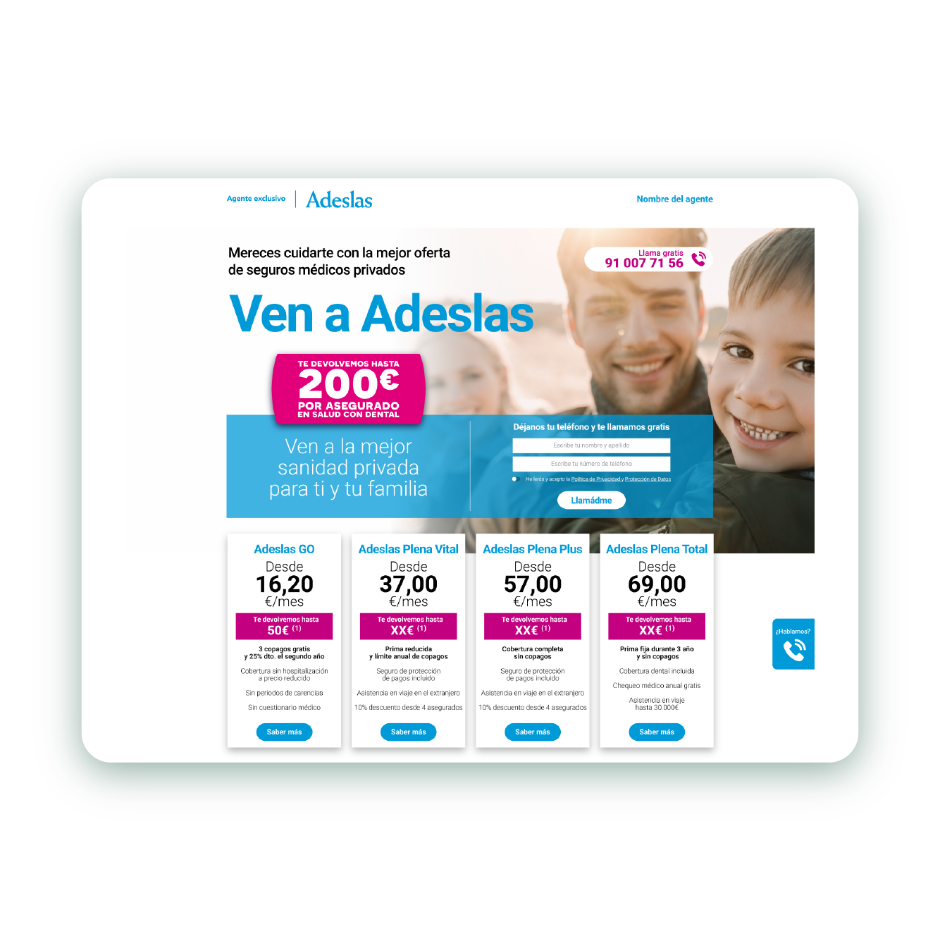 Audiencia conectada a la venta.